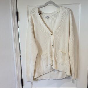 J Crew XL women’s off white cardigan